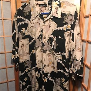 Silk Icon Hawaiian Shirt XL